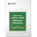 Recycled Plastic Project Jacket Legal-Size 25/pk - Clear