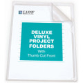 Super Heavyweight Vinyl Project Jacket Letter-Size 5/pk - Non-Glare C-LINE