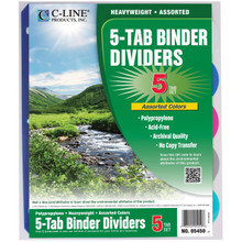 EcoPure 5-Tab Dividers biodegrade when disposed