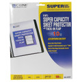 Clear Super Heavyweight/Capacity Vinyl Sheet Protectors with Flap - 10/pk C-LINE