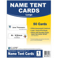 Tent Cards White 4.25" x 11" - 50/pk C-LINE