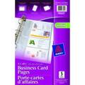 Business Card Storage Mini-Pages, 5 Sheets/Pack