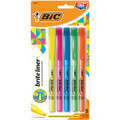 Briteliner Highlighters Pen-Style 5pk - Assorted BIC