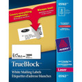 White Shipping TrueBlock Labels Laser 4" x 2"  - 1000/pk AVERY