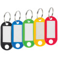 Merangue Plastic Key Tags 20/pk - 5 Colors