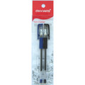 Jeller Grip Stick Pens Medium (0.7mm) 2/pk - Black + Blue MONAMI