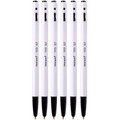 153 Retractable Pens 0.7mm Tip 6/pack - Black MONAMI