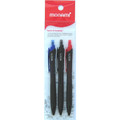 1.0 mm Tip - Black + Blue Ink + Red Ink - 3/Pack