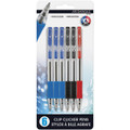 Side Click Pens 6/pk - Medium Tip - 3 Blue, 2 Black, 1 Red