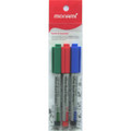 Dry-Erase SigmaFlo Liquid Marker Fine Tip 3/pk - Blue, Green & Red MONAMI