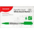 Dry-Erase SigmaFlo Liquid Marker Fine Tip 12/box - Green MONAMI