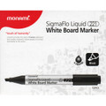 Dry-Erase SigmaFlo Liquid Marker Chisel Tip 12/box - Black MONAMI