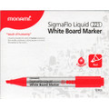 Dry-Erase SigmaFlo Liquid Marker Chisel Tip 12/box - Red MONAMI