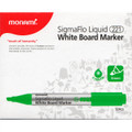 Dry-Erase SigmaFlo Liquid Marker Chisel Tip 12/box - Green MONAMI