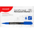 Permanent SigmaFlo Liquid Marker Fine Tip 12/box - Blue MONAMI