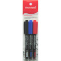 Permanent SigmaFlo Liquid Marker F122 Fine Tip 3/pk - Black, Blue, Red MONAMI