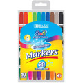 Washable Broad-Line Double-Sided Markers 10/pk BAZIC 