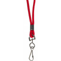 Red lanyard with swivel hook