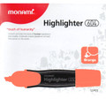 Fluorescent Wide Chisel Highlighters Flat-Style 12/Box - Orange MONAMI