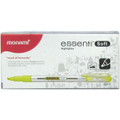 Pastel Essenti Highlighters Pen-Style 12/Box - Yellow MONAMI