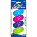 Bright Color Oval Erasers 4/pk