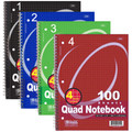 Notebook Quad Graph 8" x 10.5" 100 Sheets/200 Pages - 4 Cover Choices BAZIC 