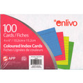 Color Index Cards 4"x6" 100/pk