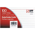 3" x 5" White Index Cards 100/pk