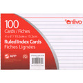 White Index Cards 4"x6" 100/pk