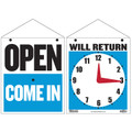  Open Come In / Will Return Sign 7.5" x 9"