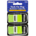 Stick On Flags 60/pk - Green, 1 of 6 Random Colors