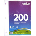 200 Blank/Unlined 3-Hole Punched Sheets