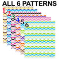 1 of each pattern