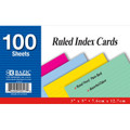 3" x 5" Color Index Cards 100/pk