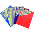 2-Pocket with Prongs Economy Plastic Folder 1/pk - Choose from 5 Colors