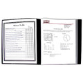 24 Pocket Sheet Protector Presentation Book - Black C-LINE