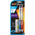 Velocity Side-Clic Mechanical Pencils 2/pk + Leads/Erasers - Medium .7mm  BIC