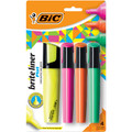 Briteliner Highlighters Flat-Style 4pk - Assorted BIC