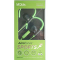 Sport Aerofones Ear Hooks + Mic Green/Gray MQBIX