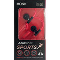 Sport Aerofones Ear Hooks + Mic Black/Red
