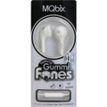 Talking Gummifones Earbuds with Mic White