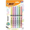Briteliner Grip Highlighters Pen-Style 6pk - Assorted Pastel BIC