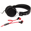 2-in-1 Headphones & Earbuds Black