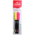 Fluorescent Highlighters Pen-Style 2/pk - Pink & Yellow