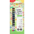Live Color DIY (Make-Your-Own) Twin-Tip Highlighter-Marker Pen  Kit "PLAY" MONAMI