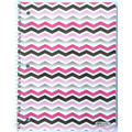 1-Subject Chevron C/R Notebook 8" x 10.5" 70 Sheets/140 Pages - Pink
