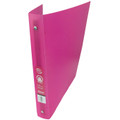 Soft Poly Frosted Round Ring Binder 1" - Pink