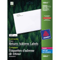 White Return Address Eco-Friendly Labels Inkjet/Laser 1-3/4" x 1/2" - 800/pk AVERY