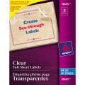 Translucent Shipping Easy Peel Labels Inkjet 8.5" x 11" - 10/pk AVERY
