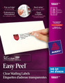 Translucent Address Easy Peel Labels Inkjet 4" x 1"  - 200/pk AVERY